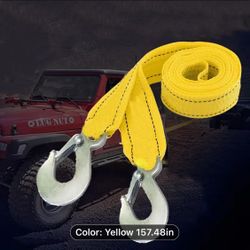 Heavy 5 Ton Towing Rope, With Nylon Recovery Strap And Storage