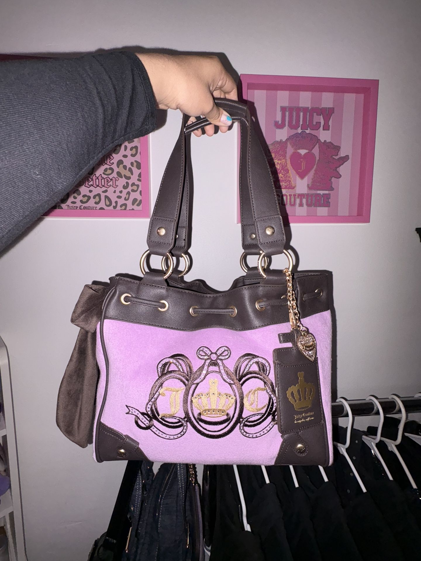 Juicy Coture Purple Lovers club tote daydreamer
