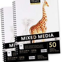 2 Pack Large Mixed Media Student Sketchbook