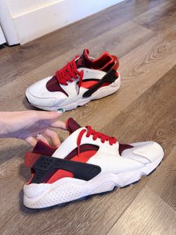 Nike Air Huarache Mens Trainers Varsity Red White Shoes DD1068-105 SZ 13