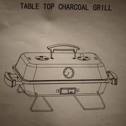 NEW Small Table Top Portable Charcoal Grill