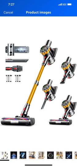 New Meskos Cordless Vacuum Cleaner 550W 45KPa 65Min Touch Screen