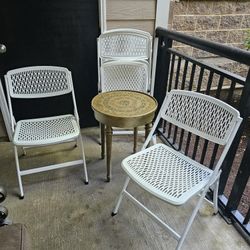 Four Foldable Chairs 