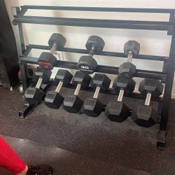 Barbels, 240 Lbs Of Weights With Rack, Make Offer