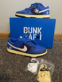 Authentic Nike Dunk Low “Undefeated 5 on it vs AF1” sz9.5M StockX DH6508-400