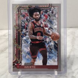 Coby White Holiday Glitter Chicago Bulls
