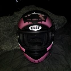 Bilt Blaze 451 Black/Pink Full Face Helmet  (Small)