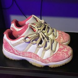 Jordan 11s Pink SnakeSkins