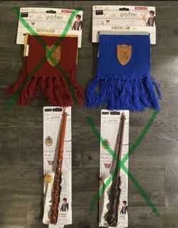 Harry Potter Scarf And Wand $25 Each Piece