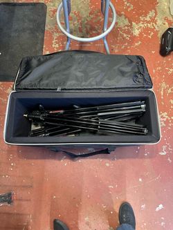4x Photoflex LS-B2214 8' Medium Weight Lightstand, W Tenba Air case padded and secured