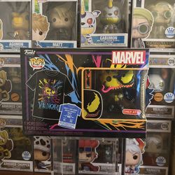 Funko Venom Black Light Tee Bundle Target Exclusive