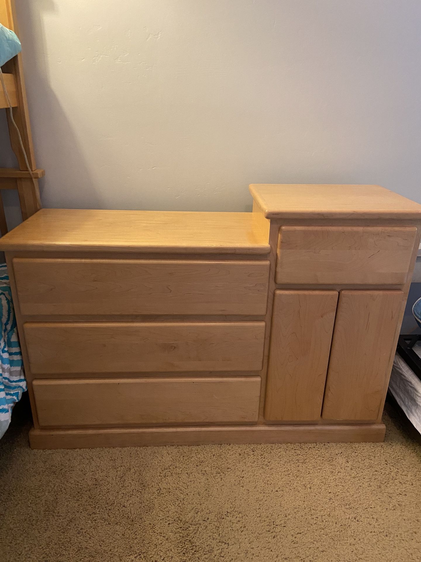 Wood Changing Table and Dresser