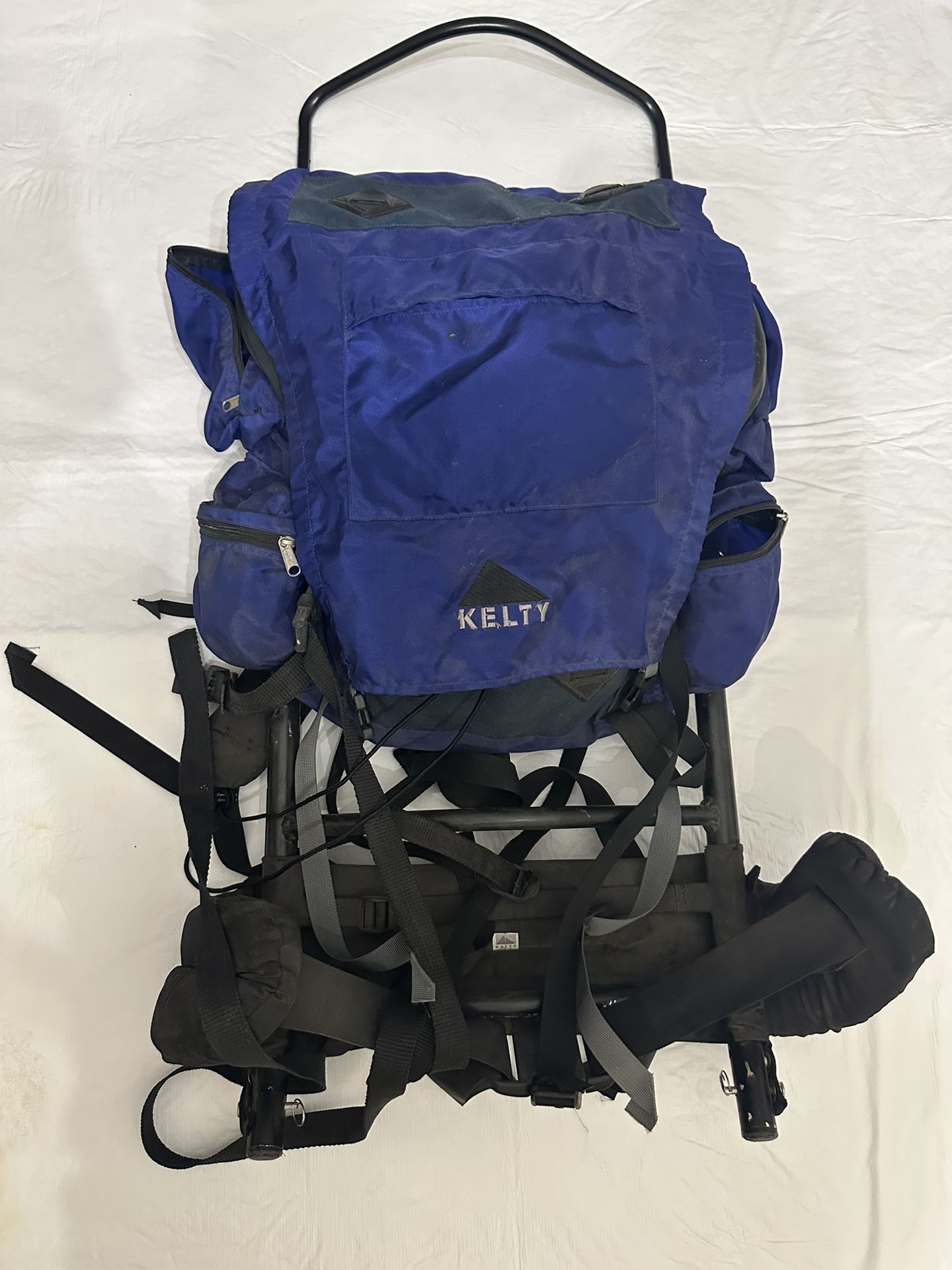 Vintage Kelty Yukon Blue Exterior Aluminum Frame Hiking Backpack