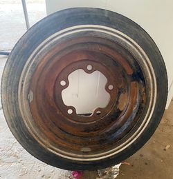 Antique Volkswagen wheel