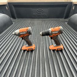 NEW RIDGID 18V Cordless 2-Tool Combo, 1/2” Drill/Driver & 1/4” Impact Driver **$85 For Both**