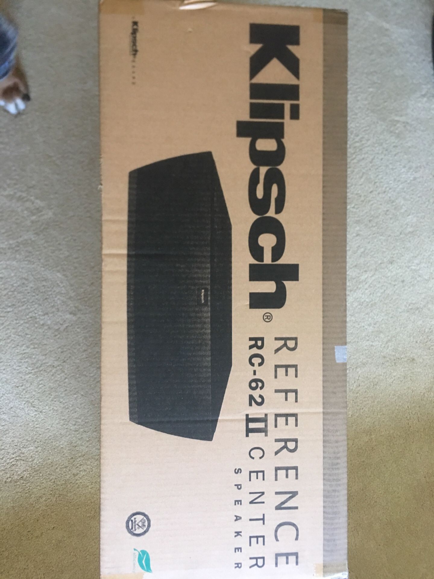 Brand new Klipsch RC62 II center speaker black