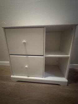 White Pottery Barn Kids Storage Unit