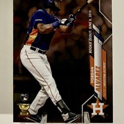 2020 Topps Chrome Update Series YORDAN ALVAREZ RC Rookie Debut #U-53 Houston Astros