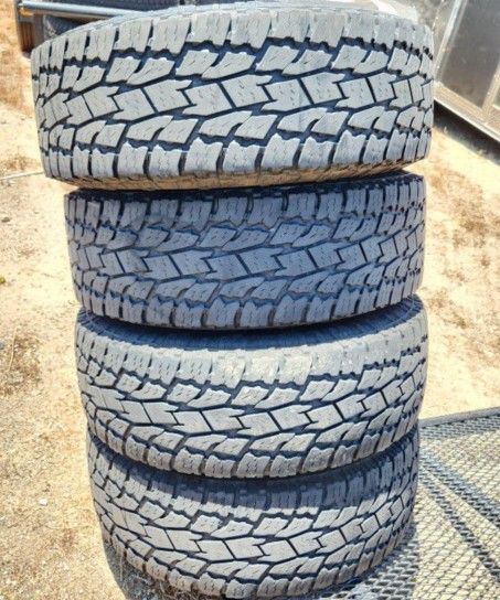 4 Used 295-70-18 Toyo Open Country AT-II All Terrain Tires 295/70/18 34 X 11.60 R18 Inch Load E 10 Ply 80psi Tire FREE Same Day Delivery Inland Empire