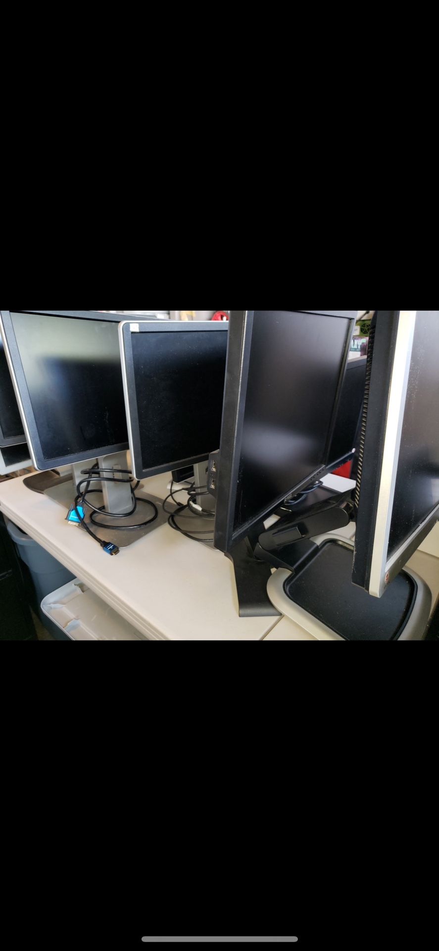 Computer Monitors, Keyboards, Mouse, Printers.