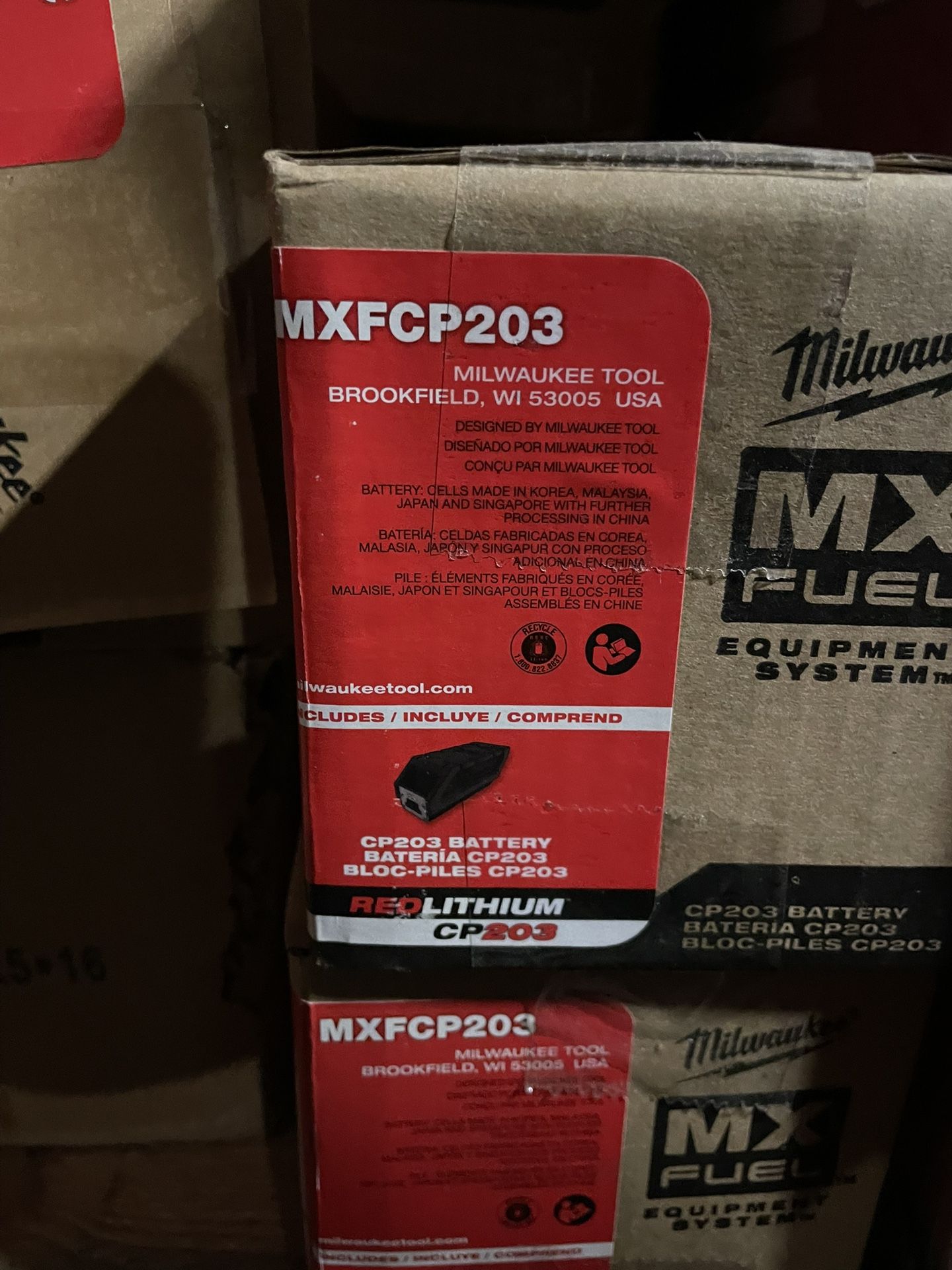 Milw MX FUEL REDLITHIUM CP203 Battery Pack MXFCP203