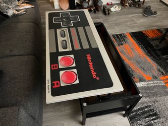 Custom Hand-Painted Nintendo Lift-Top Coffee Table