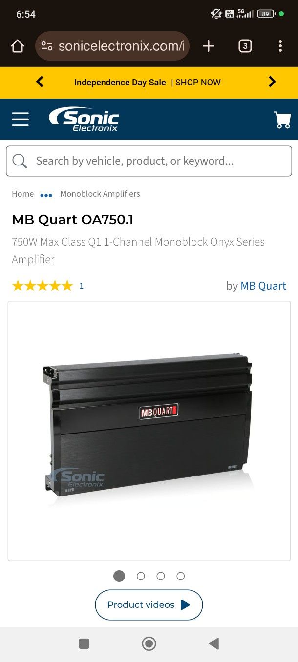 MB Quart Onyx OA750.1 Amplifier