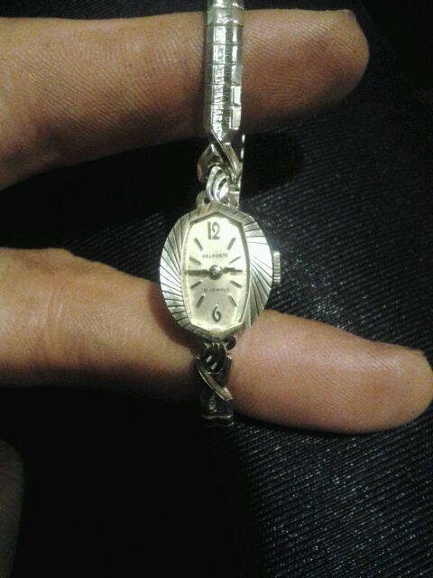 Vintage 14K White Gold 21 Jewels Belforte Ladies Wrist Watch!!!