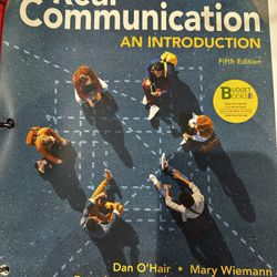 Textbook - Real Communication An Introduction, 5th Edition