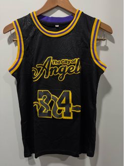 Black Mamba #24 The City Of Angels Basketball Jersey Youth Sizes comes with sweatband. New. Sizes available XS-S-M-L & XL youth.