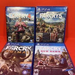 Far Cry New Dawn, Primal, 4 & 5 (5 Is Sealed) - Sony PlayStation 4