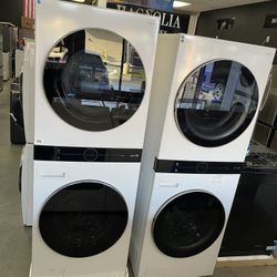 Lg WashTower - Front Load Washer & Electric Dryer In White