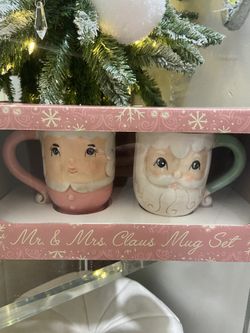 Johanna Parker Mr. And Mrs. Claus Mug Set