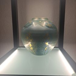 Golden Tree Kutani Japanese Flower Vase