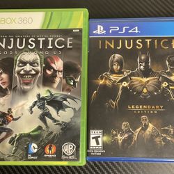 Injustice Bundle – Xbox 360 Gods Among Us + PS4 Injustice 2 Legendary Edition (Complete)