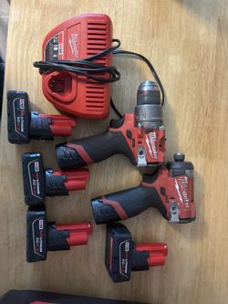 Milwaukee M12 Impact Driver And Hammer Drill