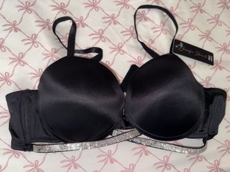 Jennifer Intimates Black Satin Bra
