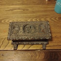 Hand-carved Wooden Keepsake Box