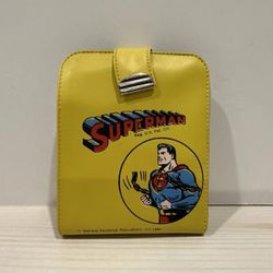 "DC COMICS SUPERMAN" VINTAGE 1966 CHILD'S WALLET "WITH INSERT CARD" BILLFOLD