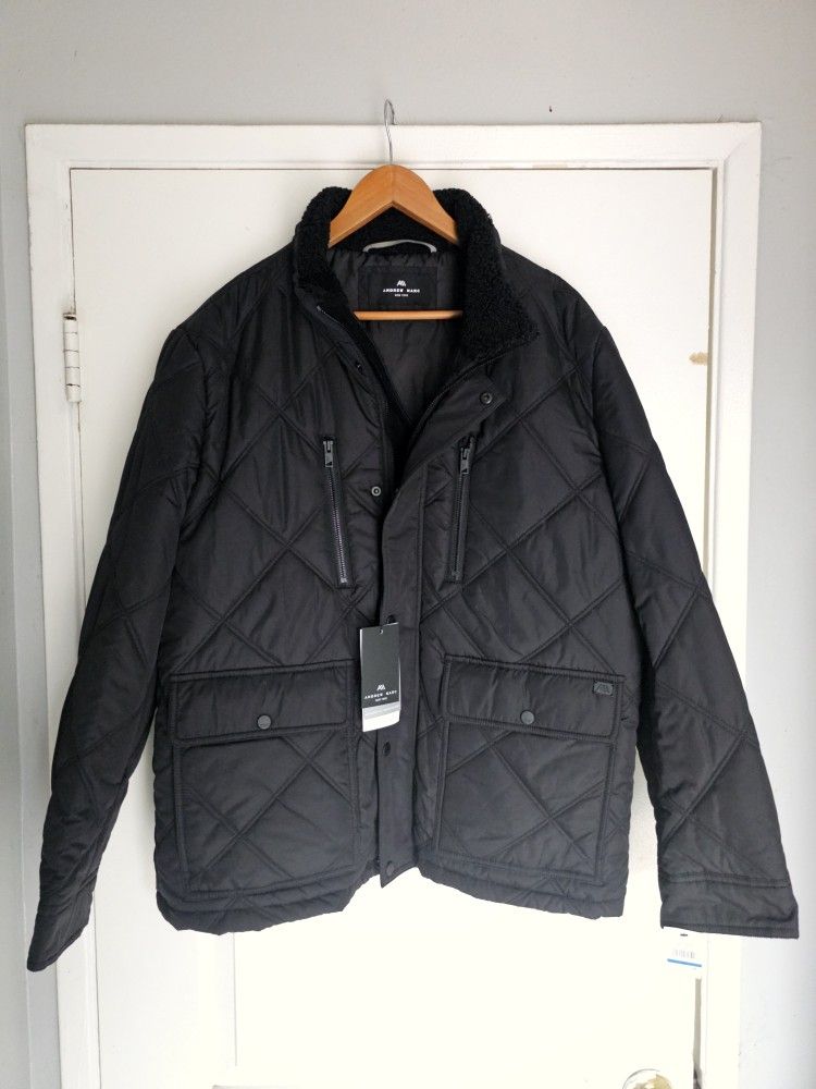 Men's Quilted Jacket XL Black Andrew Marc
