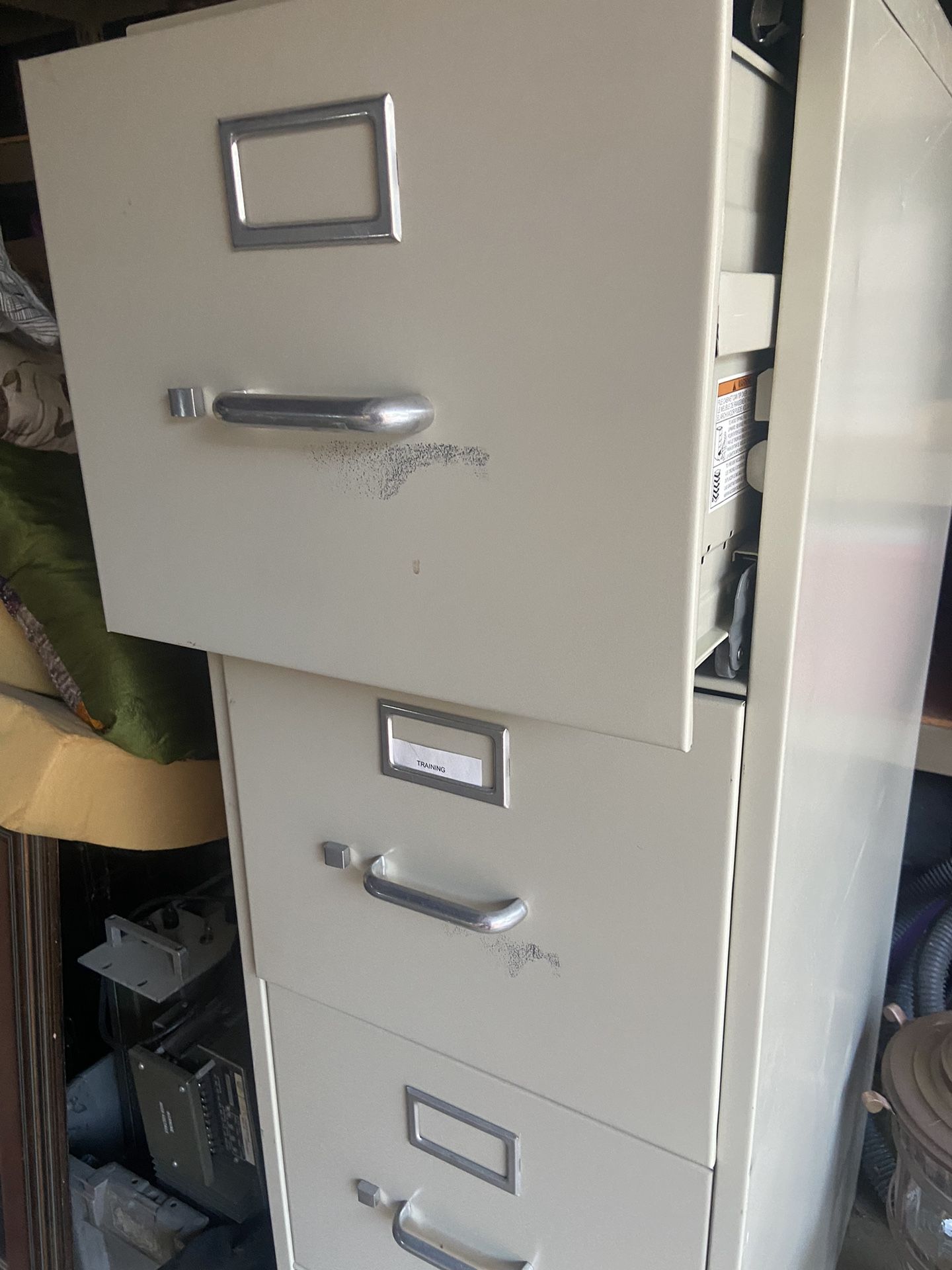 To file cabinet $35 each four drawers each