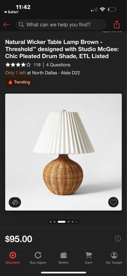 THRESHOLD WOVEN LAMP