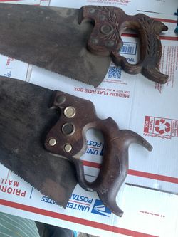 100 Year Old Hand Saws , Made In USA Drisson & Sons