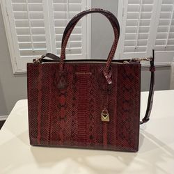 Michael Kors Snakeskin Tote Bag