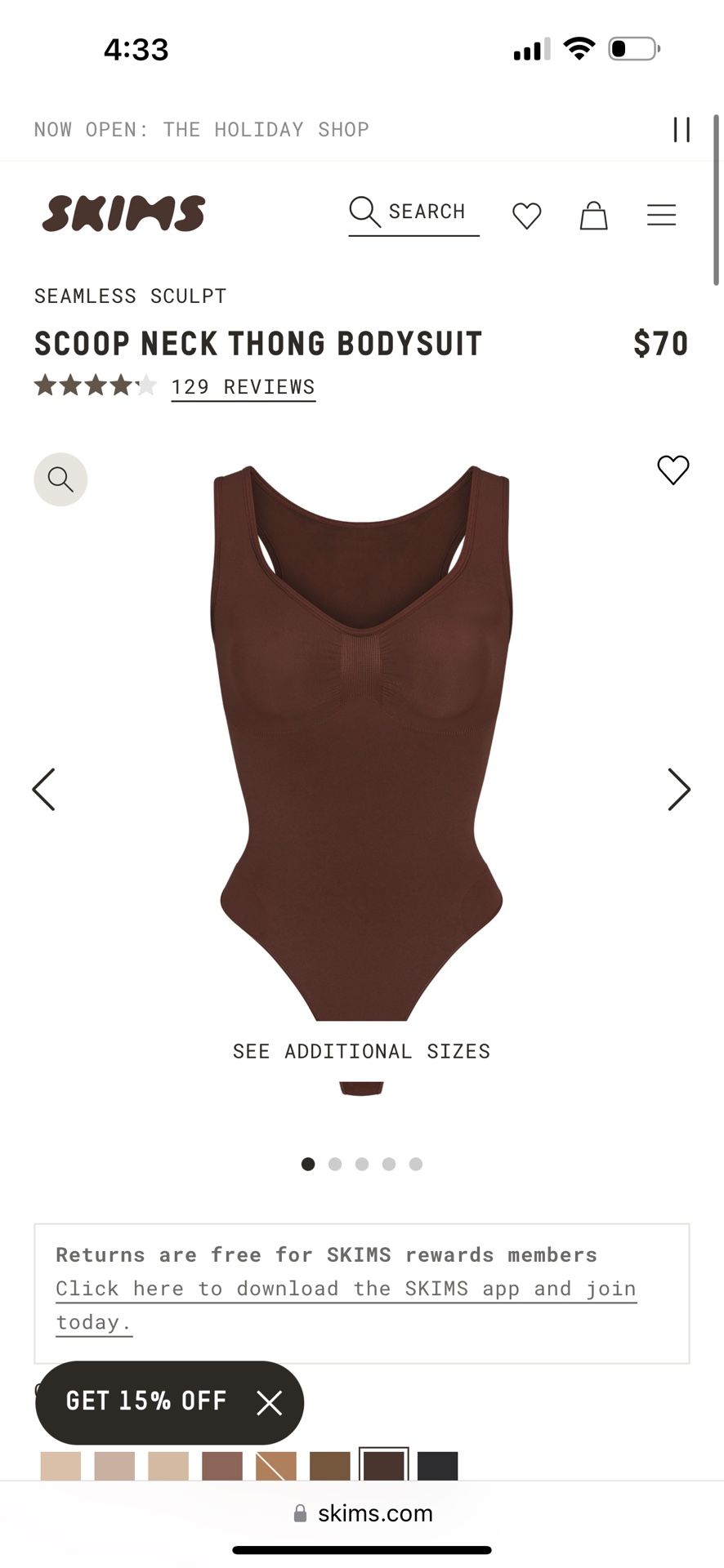 Medium Skims Bodysuit