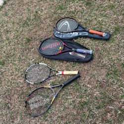 4 Like New Tennis Rackets 