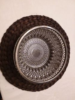 Pewter Crystal Bowl