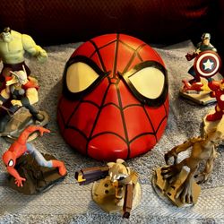 Action Figures And Spider-Man Light