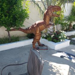 106"x74" Metal Hand Made Dinosaur