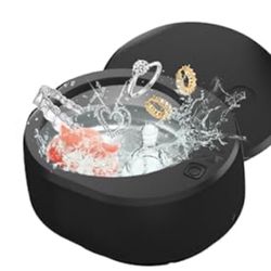 Black color，Portable Ultrasonic Cleaner ( Brand New )